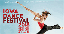 Desktop Screenshot of iowadance.org